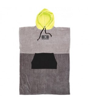 HOODED PONCHO - LIME