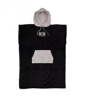 HOODED PONCHO - GREY