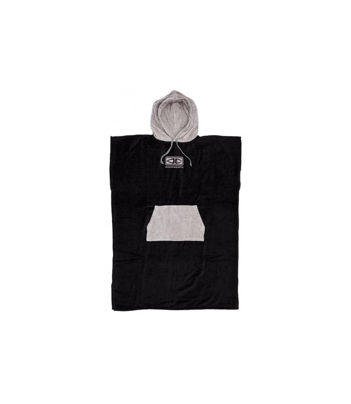 HOODED PONCHO - GREY
