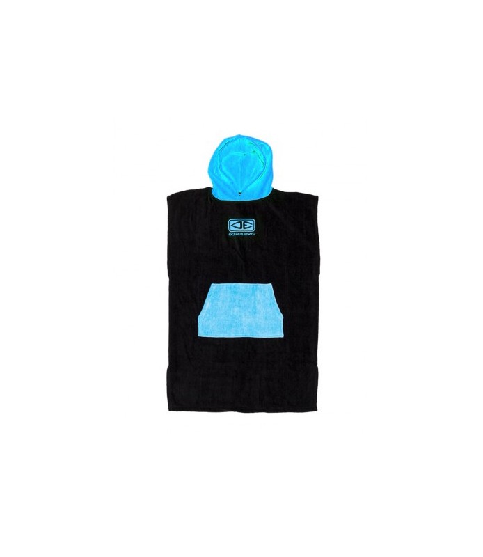 HOODED PONCHO - BLUE