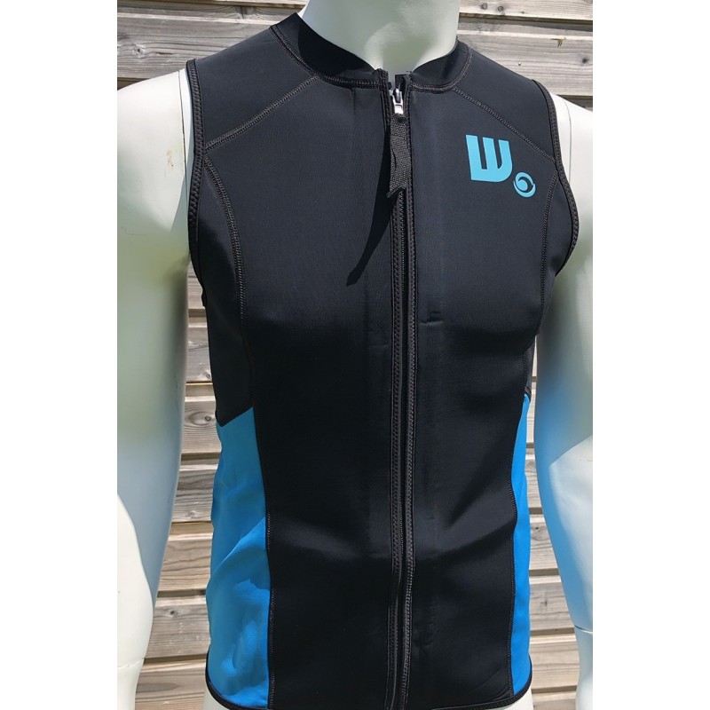 Top Néoprène 1,5mm – Manches Courtes, Fermeture Avant, Pour Surf, Plongée, Sports Nautiques